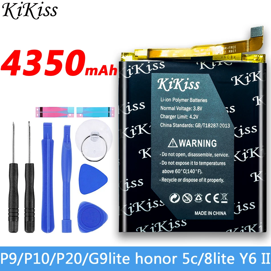 KiKiss для huawei Ascend P6 P8/P9/P10/P20/G9 Lite Honor 5C/8/3C Lite 4A 5A Y6 Y5 II батарея мобильного телефона HB366481ECW HB4342A1RBC - Цвет: HB366481ECW