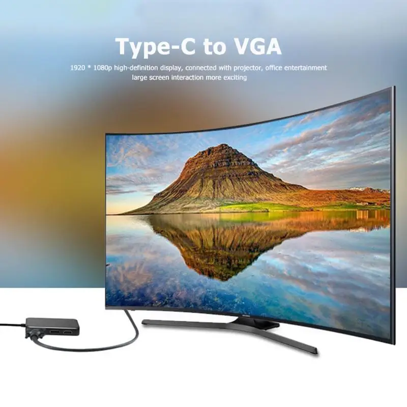 VKTECH type-C концентратор 4 в 1 USB-C 4 к HDMI+ DVI+ VGA DisplayPort DP концентратор переходник разветвитель Кабель для ноутбуков Универсальный