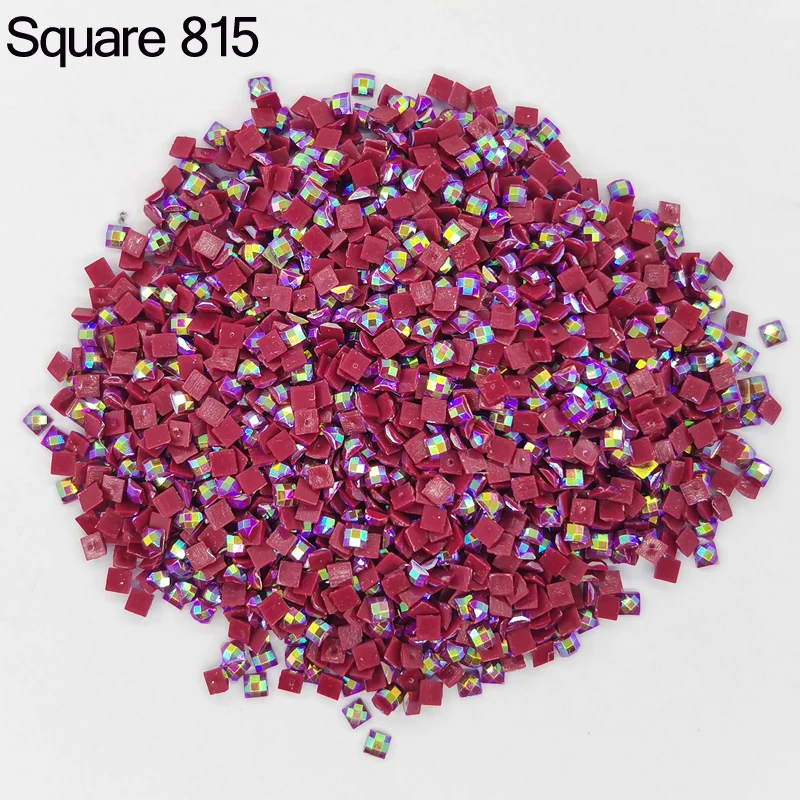 Colored AB Drills Square For 5D DIY Embroidery Rhinestone Colorful Mosaic Many Color Shinning Gift Make Diamond Painting 