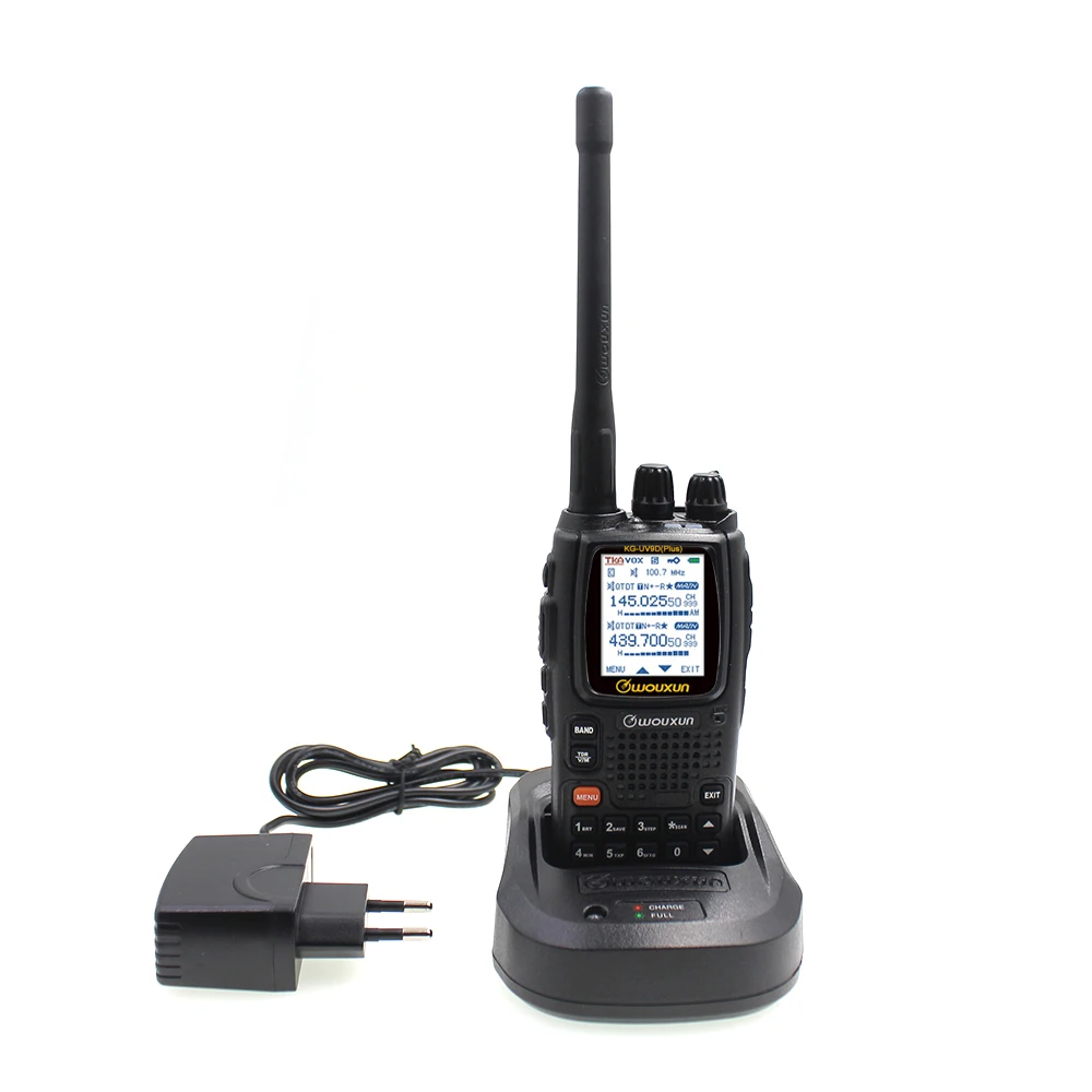 Wouxun KG-UV9D Plus Walkie Talkie UHF/VHF мульти диапазон приема 76-180/230-250/350-512/700-985 МГц FM многочастотный приемопередатчик - Цвет: KG-UV9DPlus