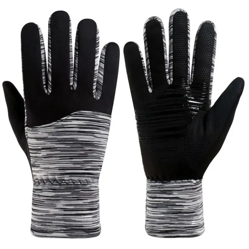 M or L SIZE Unisex Men Women Touch Screen Winter Gloves Waterproof Zipper Riding Windproof Warm Sport Fleece Skiing Gloves - Color: M or L SIZE