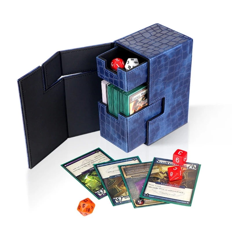 

Double Deck Cards Box Dice Card Case Container Collection for CCG MTG TCG Magic Drop Shipping