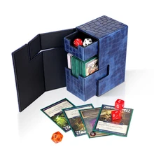 Collection de conteneur de boîte de cartes de dés de boîte de cartes de Double pont pour la livraison directe magique de la gcc MTG TCG