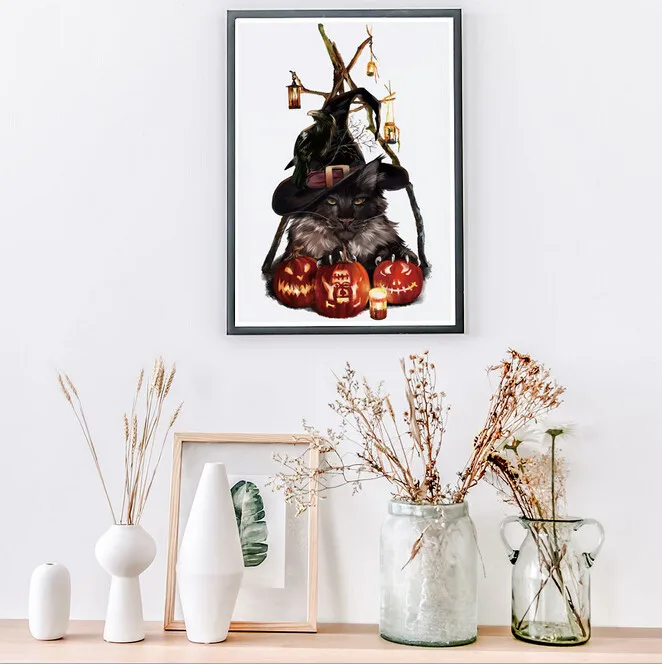 

Happy Halloween Wall Sticker Wall Art Home Decoration Accessories Bedroom Decor Wall Stickers Home Decor Living Room W0805