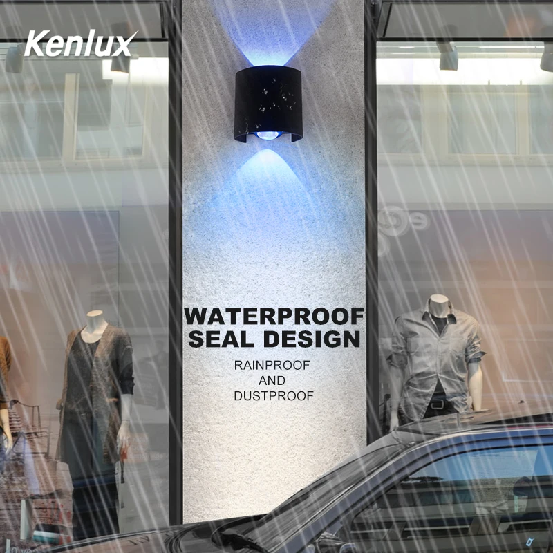 RGB светодиодный настенный светильник автоматически меняющийся цвет уличный