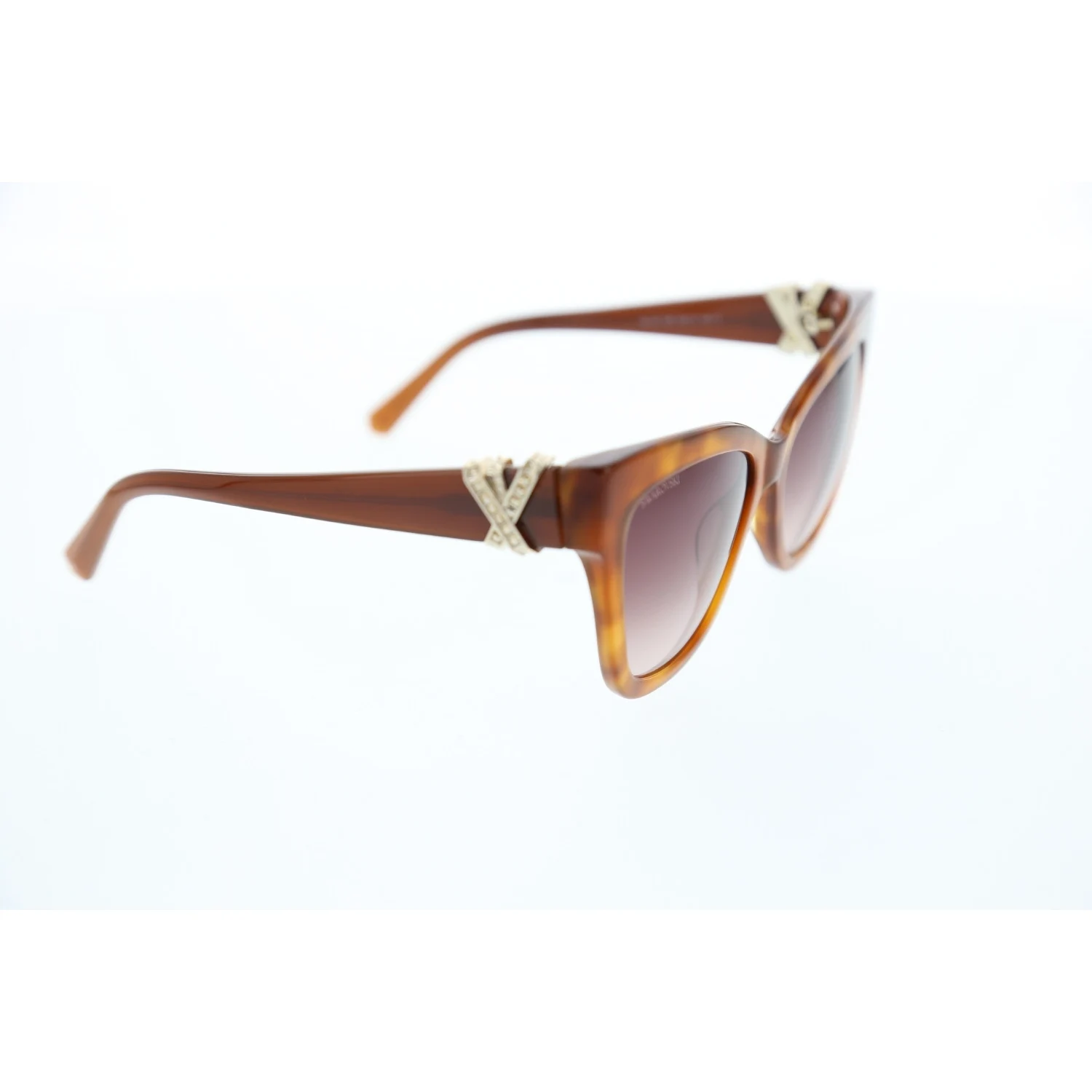 

Women's sunglasses swr 0157 52g bone Brown organic square square 55-17-140 swarovski