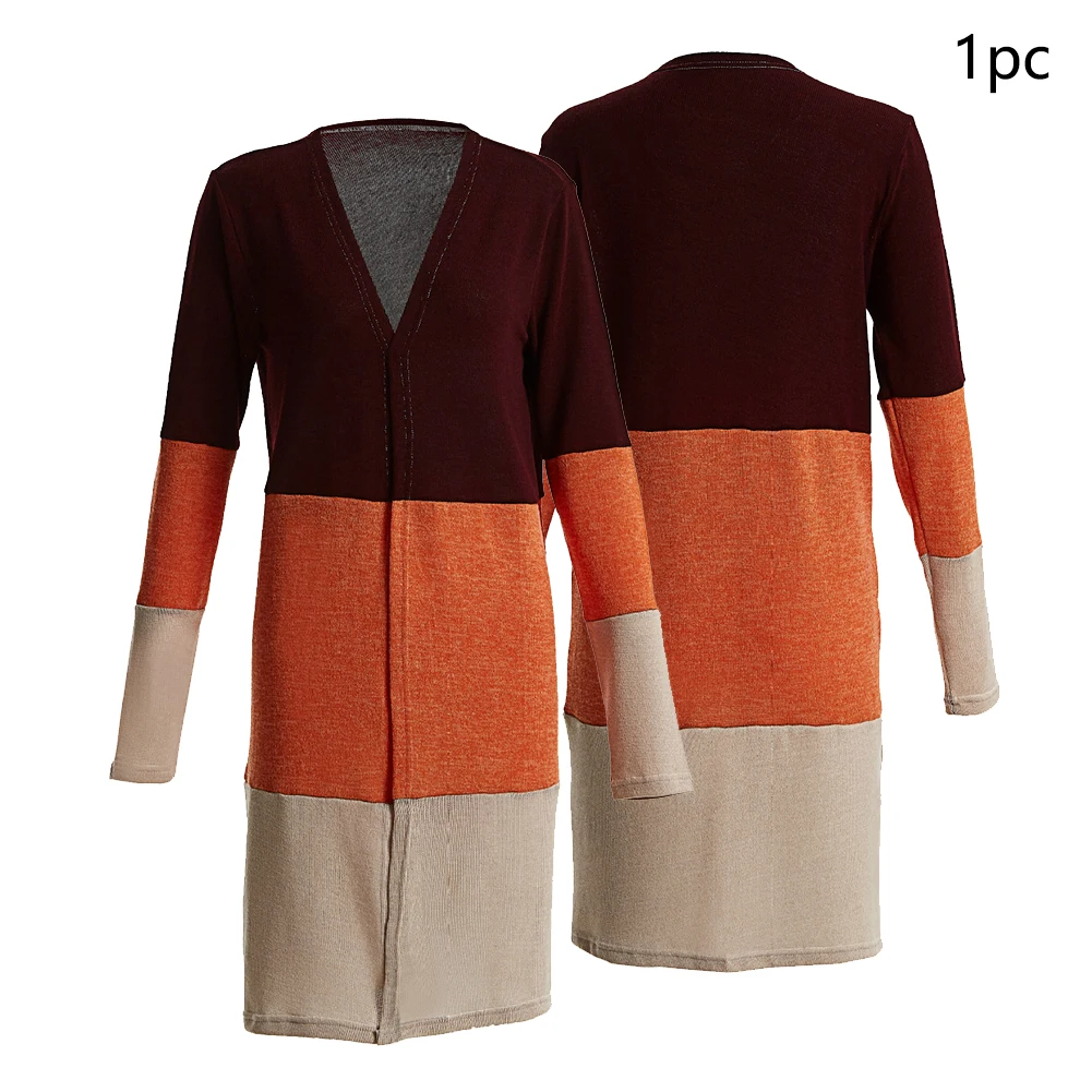Повседневное открытое переднее мягкое вязаное пальто с длинными рукавами тонкий свитер женский кардиган осень плюс размер легкая куртка