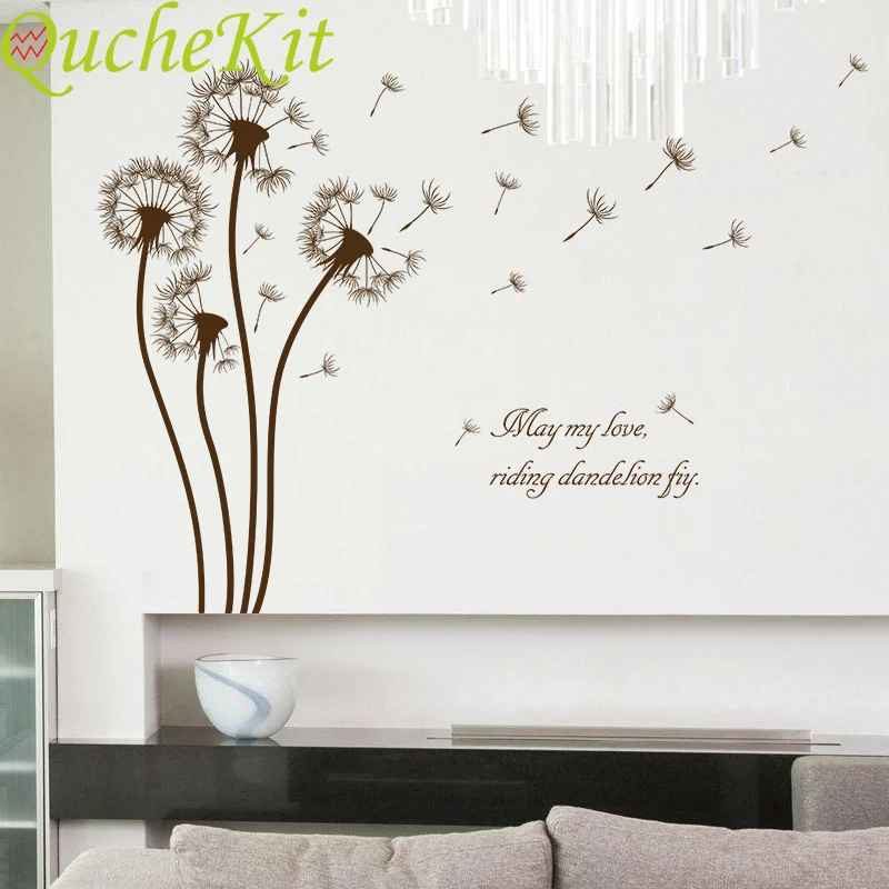 

Dandelion Stickers Wall Sticker For Kids Room Living Room Home Decorative Wall Vinyl Decal Wall Art Home Decoration Accessories