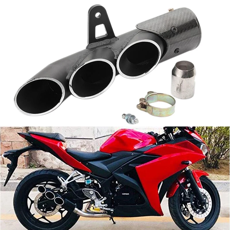 Мотоцикл выхлопной глушитель выхлопной трубы для Yamaha Yzf-R3 Yzf-R6 Gsx-R750 Cbr600Rr 650 Z800 38-51 мм