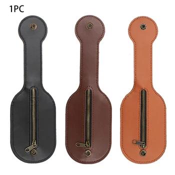 

EDC Tool Vintage Pocket Boston Racket Coin Purse Change Bag Zipper PU Leather Unisex Gift For Money Pocket Thin Wallets