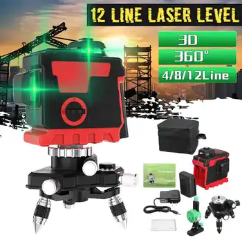 

12 lines green line 3D Self-Leveling 360 Horizontal And Vertical Super Powerful Laser level green Beam laser level