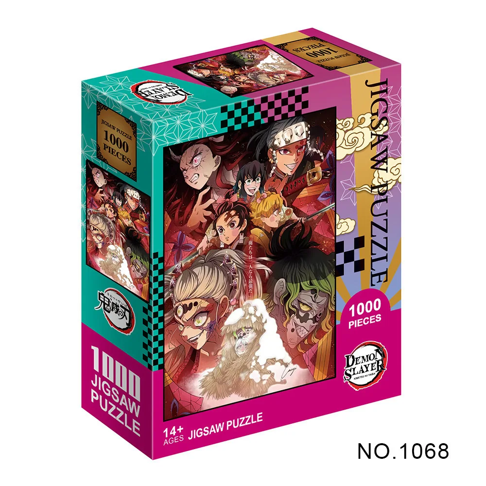 Anime Jigsaw Puzzle 500pcs 1000pcs Demon Slayer Age 14+ Christmas Gift 5