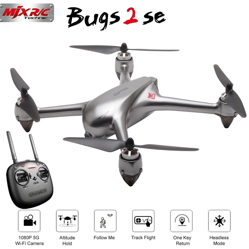 MJX B2SE 5G WiFi FPV 1080P камера gps бесщеточный удерживающий высоту Радиоуправляемый Дрон Квадрокоптер RTF