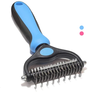 

Pet Grooming Undercoat Rake Dematting Comb Stripping Tool for Dog Cat Puppy Hair Removal