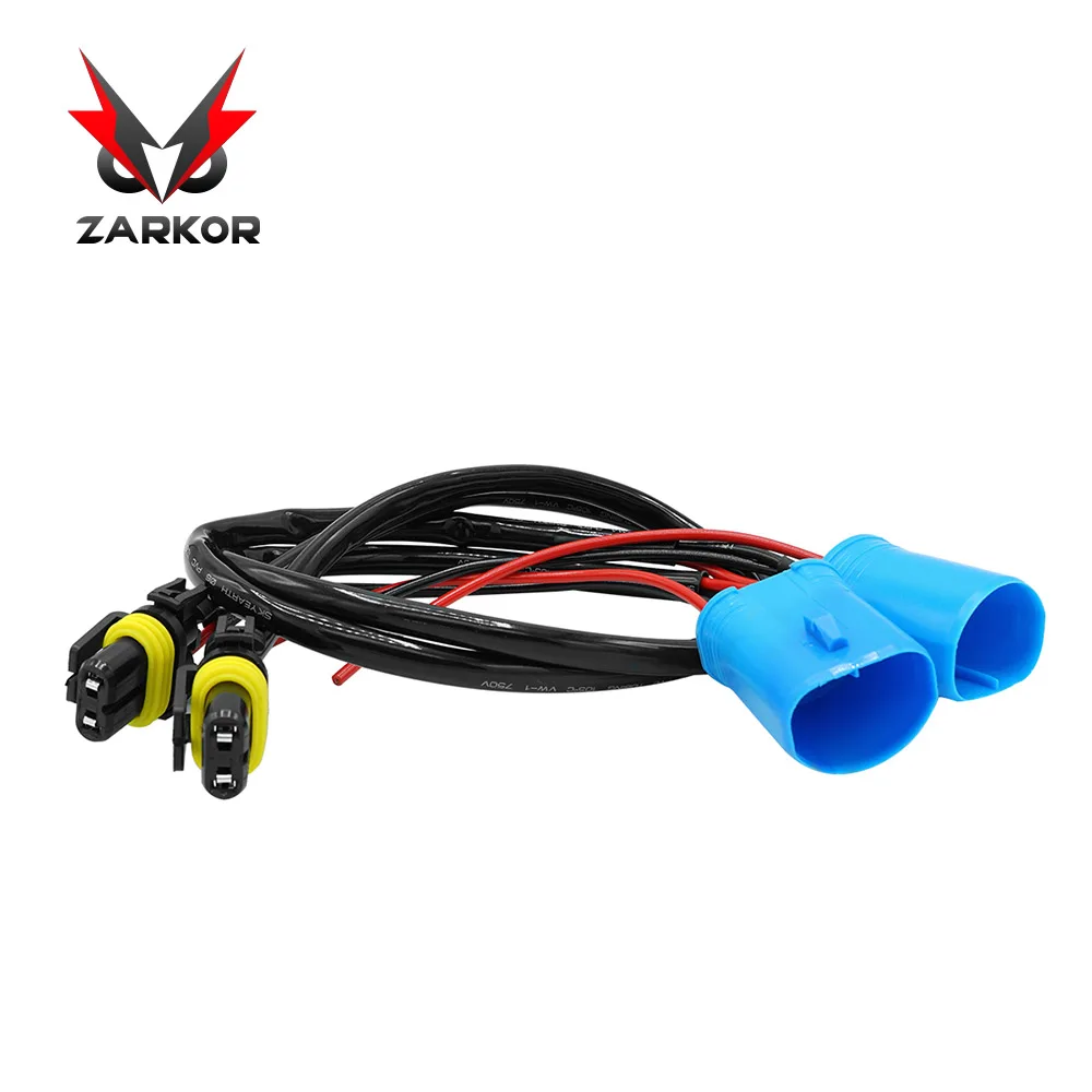 Zarkor 9007 HID Xenon bulb ballast extension relay harness 12V 24V 35W 55W 100W Auto HID Conversion Kit Xenon Lamp