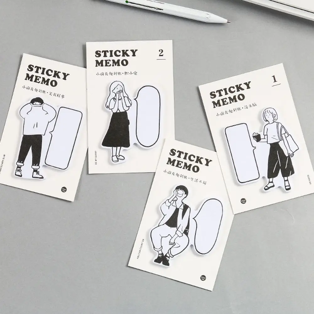 

30 sheets/pad Happy Boy Memo Pads Sticky Notes Kawaii Paper Notepad Diary Scrapbooking Stickers Office School Stationery Bookmar