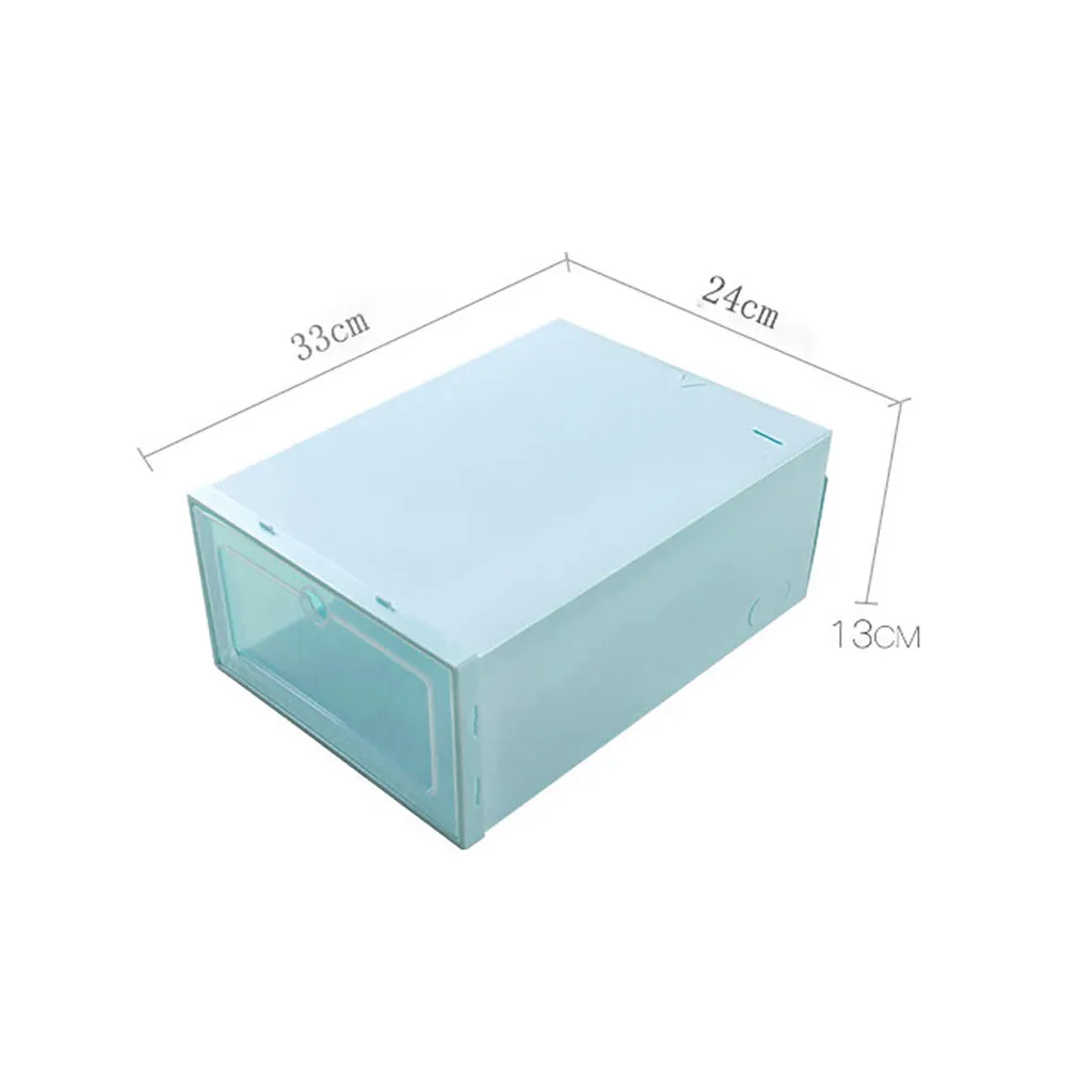 3 шт. пластиковая коробка для обуви Складная хорошо складируемая обувь