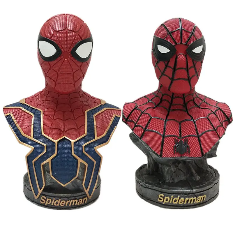 Фигурка из смолы Hasbro мстители супергерой Человек-паук бюст декоративная модель