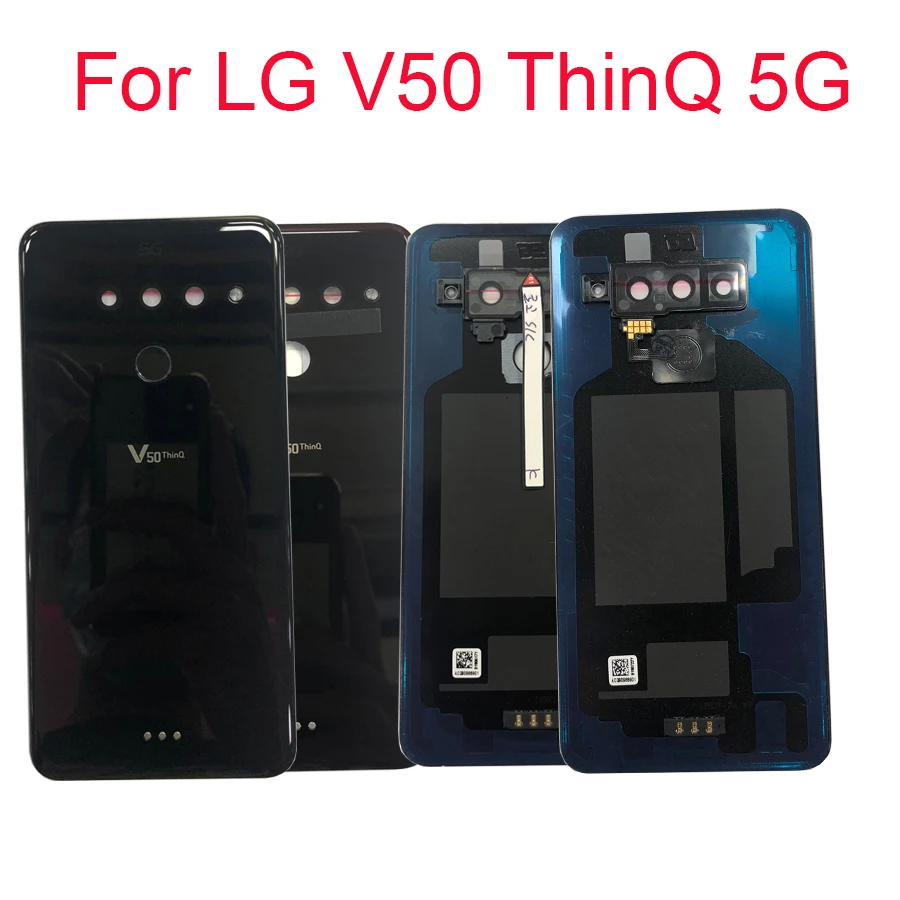 Чехол со стеклянным корпусом для LG V50 ThinQ задняя крышка аккумулятора панель