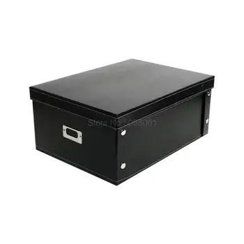 

Receiving Boxes, Clothes, Oversize Receipt Boxes, Oversize Covered Storage Boxes, Paper Black Dormitory Foldable