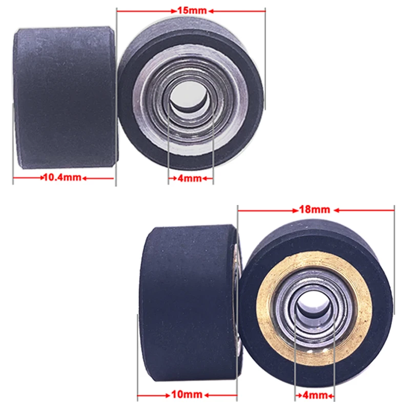 10 Pz Mimaki Roland Graphtec Liyu Gcc Summa Redsail Rabbit Pcut Plotter Vinile Cutter Ioline Stampante A Getto D'Inchiostro Pinch Roller Wheel