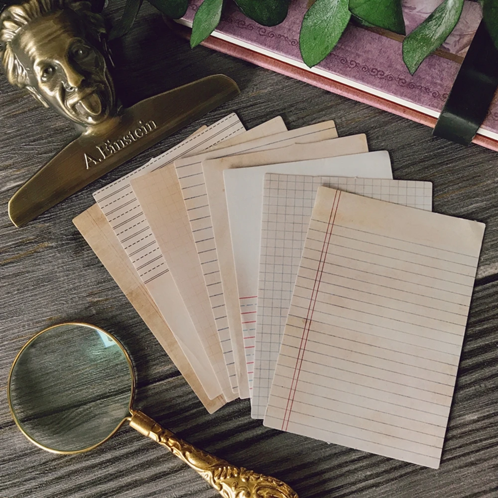

8Pcs/Pack Vintage Memo Rectangle Sticker DIY Craft Scrapbooking Album Junk Journal Planner Decorative Stickers