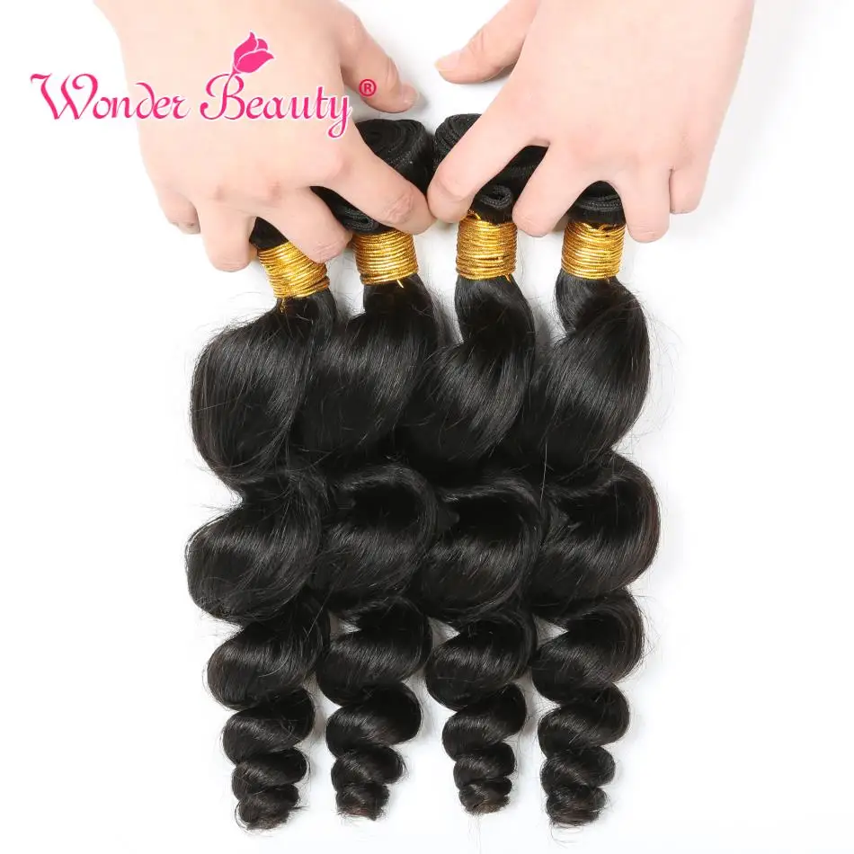 Human hair bundles with closure