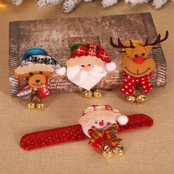 

Creative New Toys Christmas Toys for Children Gift Christmas Hang a Bell With Lamp Clap Ring Christmas Bracelet Decorations