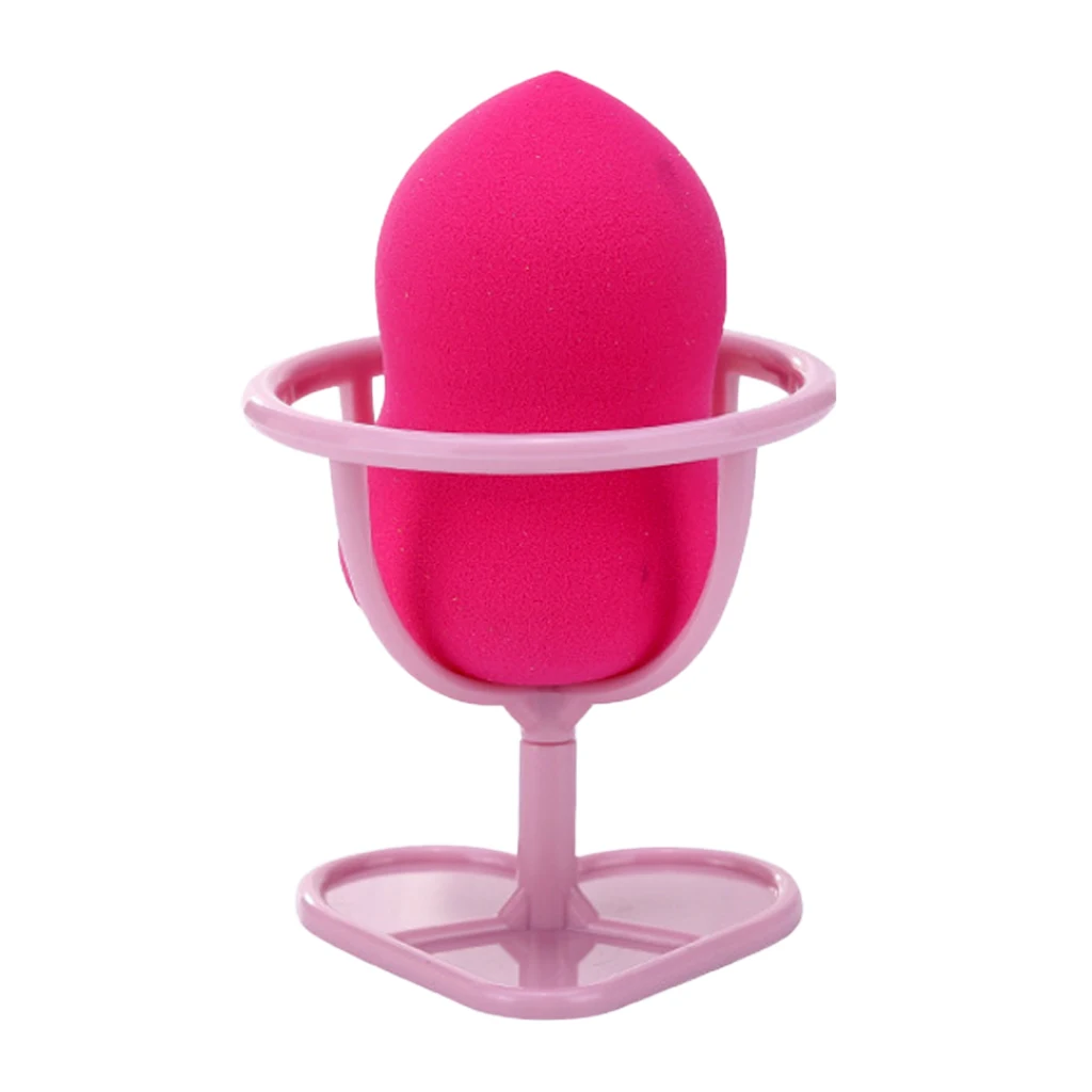 2x Makeup Foundation Sponge Blender Blending Puff Powder Beauty Make Up Sponges with Holder Stand (Random Color)