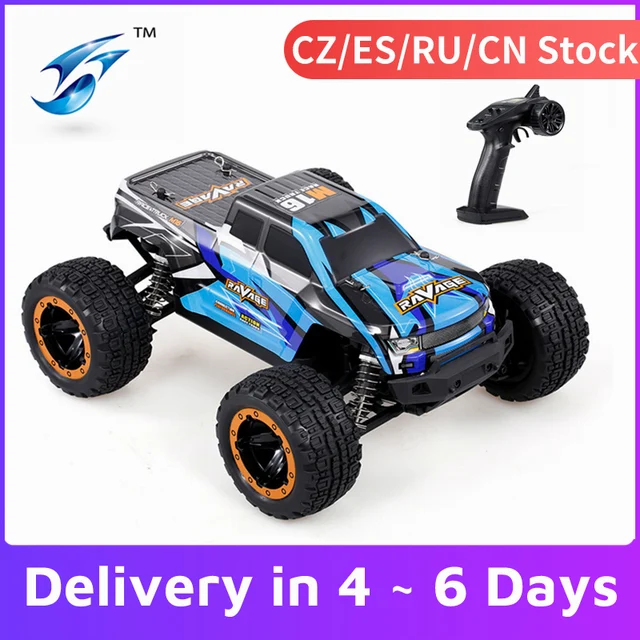 Linxtech 16889 1/16 4WD 45km/h Racing RC Car Brushless Motor Big Foot Off-Road RC Toy All Terrain for Kids VS Wltoys 12428 1