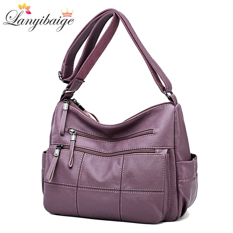 Ladies Handbags Crossbody-Bags Shoulder-Messenger-Bags Female Designer Luxury Soft Women