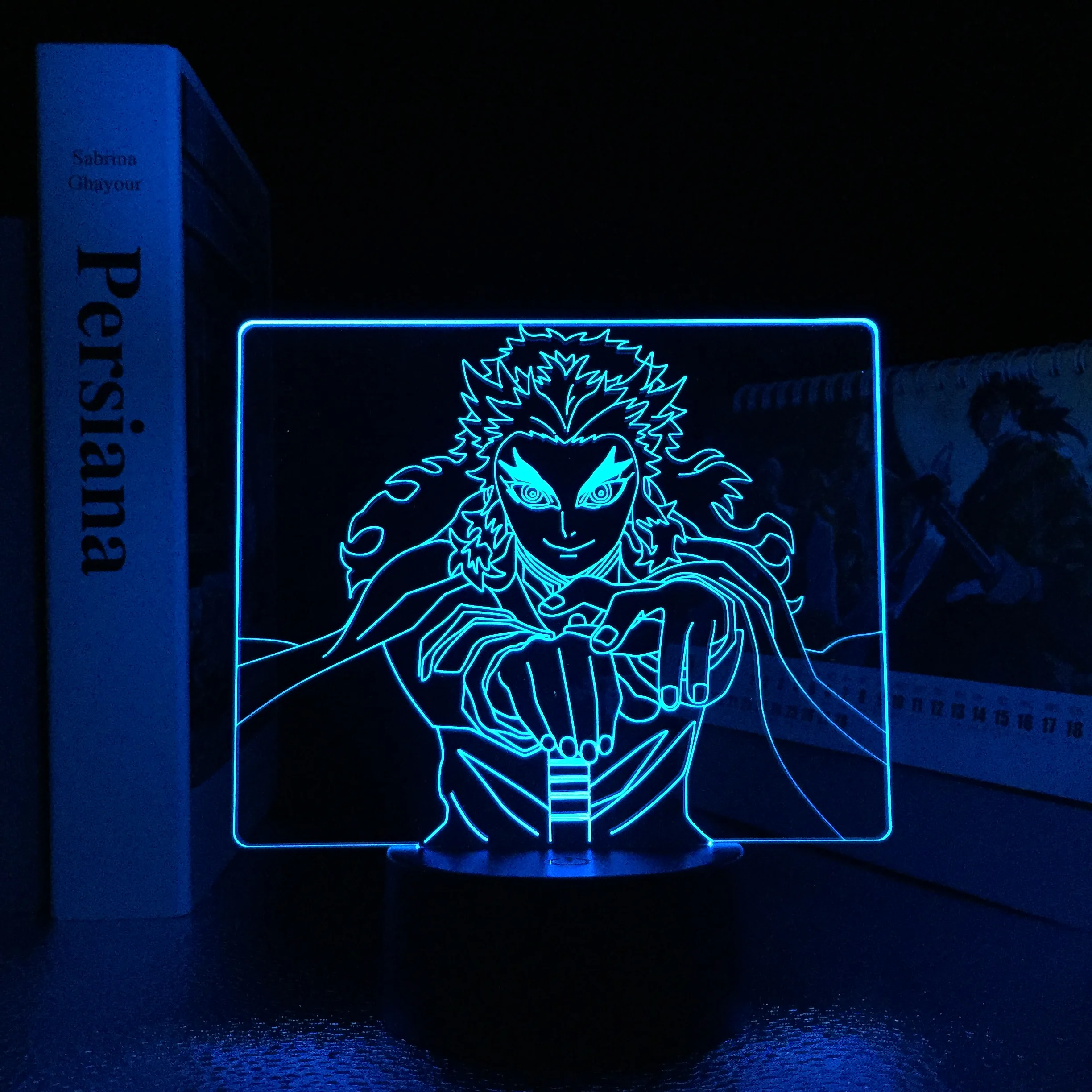 

Acrylic Led Night Light Anime Demon Slayer Agatsuma Zenitsu Figure for Kids Child Bedroom Decor Cool Kimetsu No Yaiba Lamp Gift