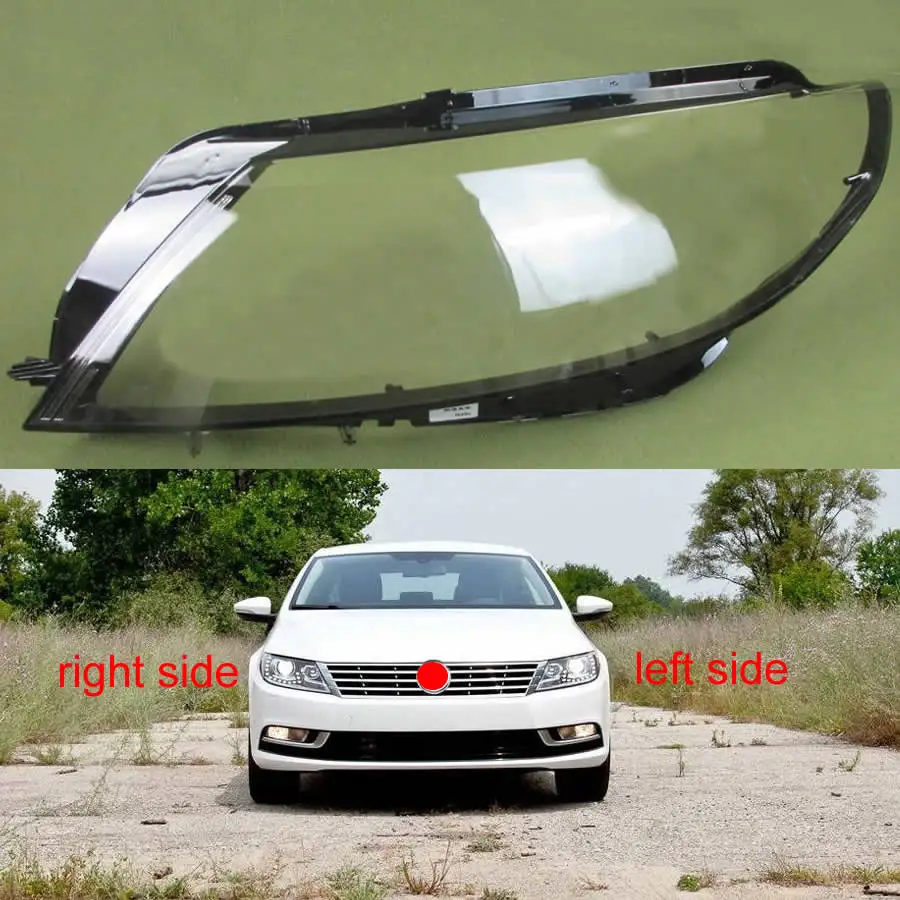 For Volkswagen VW Passat CC 2013 2014 2015 2016 2017 Headlamp Transparent Shell Glass Mask Headlight Cover Lampshade Lens | Автомобили и