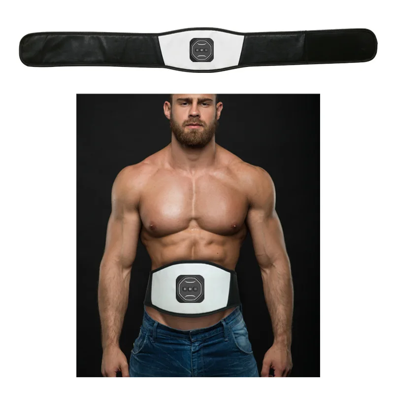 Smart Electric Fitness Ems Belt Lose Weight Shaping Generate Abdominal Muscles Exercise Tens Machine Burn Fat Device USBcharging
