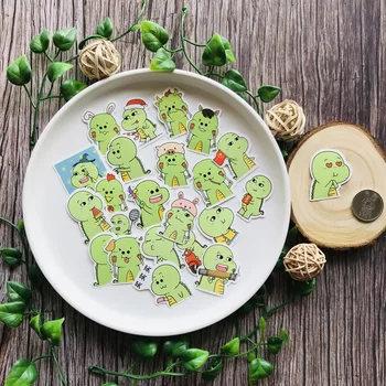 

23pcs Baby Dinosaur Stickers For Suitcase Satchel Schoolbag Book Bag Pencil Box Folder Phone Laptop Travel Luggage Cool Decals