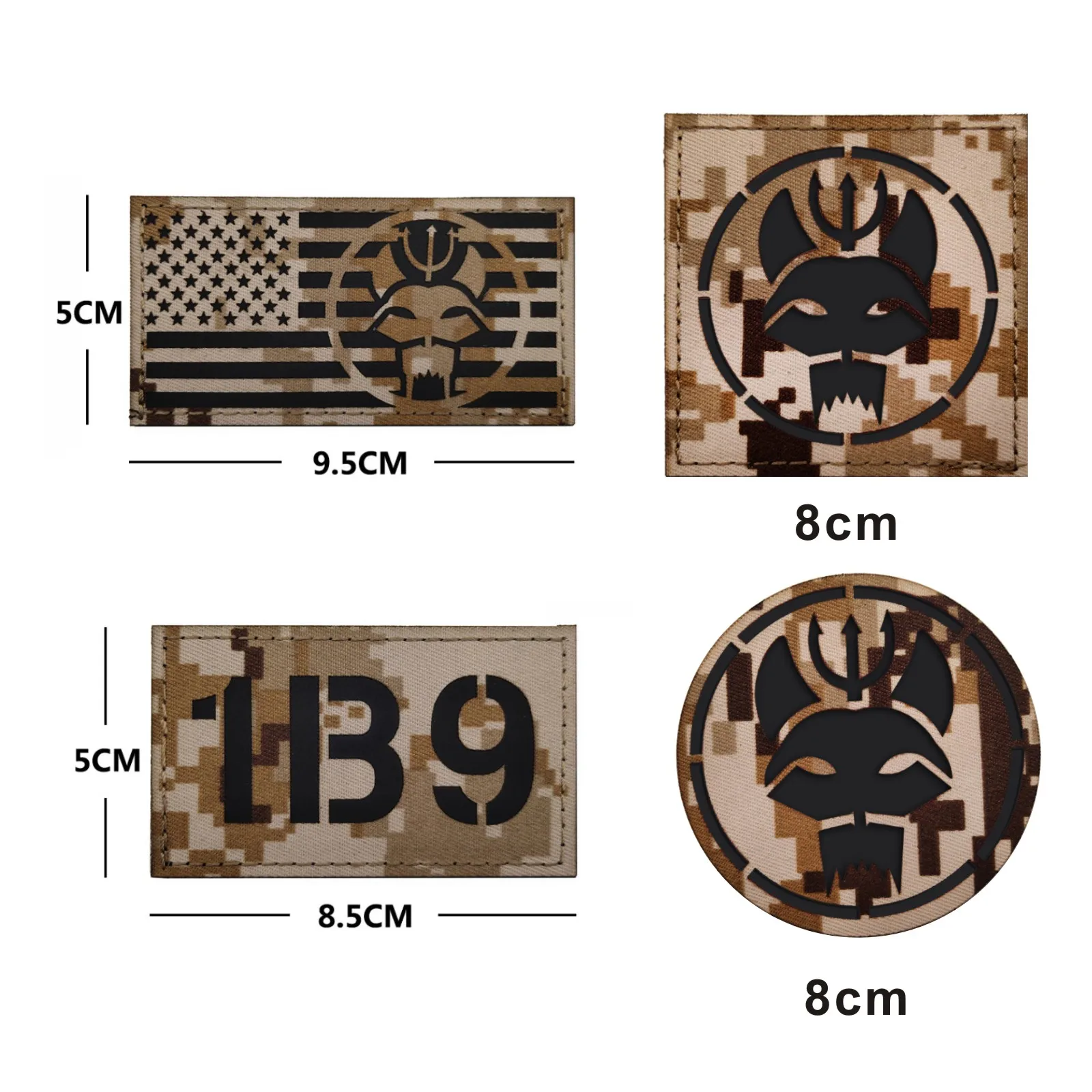 Legend Pirate Military Patches Nylon IR Luminous Operator Red Heart  Tactical Outdoor Reflective Badge For Clothing Vest