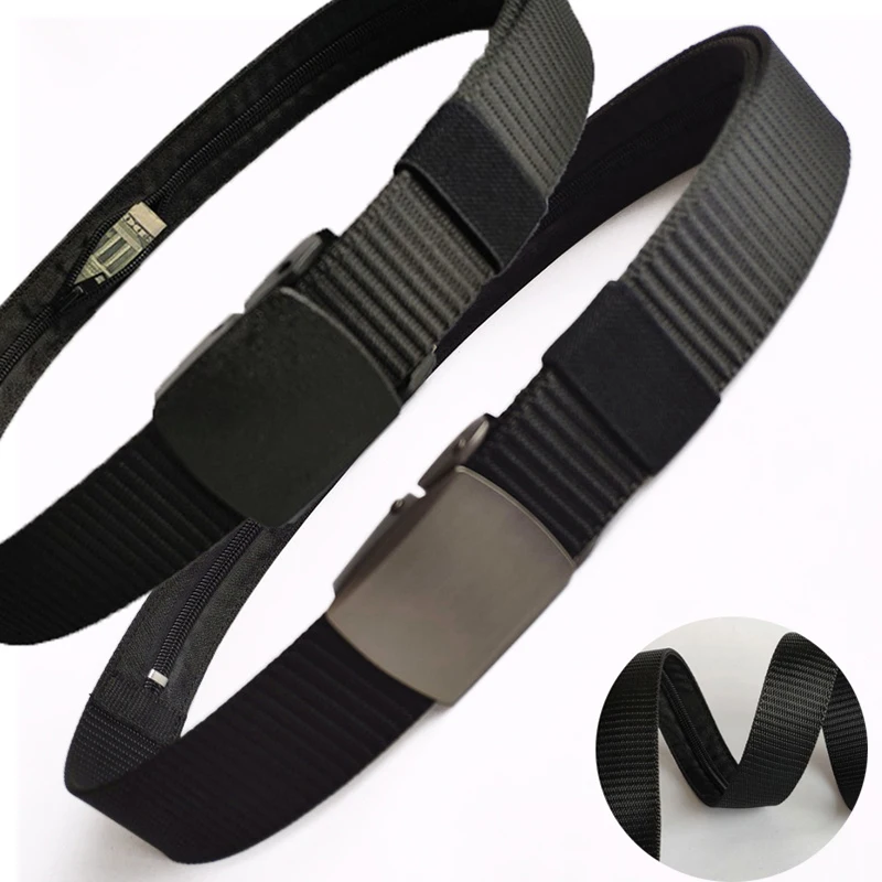 Riñoneras con cinturón antirrobo para hombre, dinero en efectivo oculto para bolso de viaje, billetera portátil a la moda, cinturón de longitud