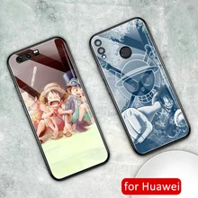 Чехол для honor 20 pro цельный стеклянный чехол с аниме подсветкой Huawei