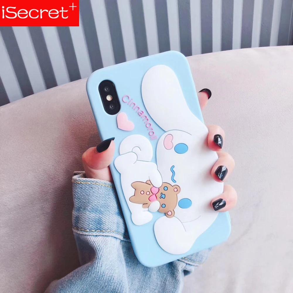 Для iphone 11 Pro Max Sanrio мультфильм cinnamoroll Собака мягкий силиконовый Мобильный телефон