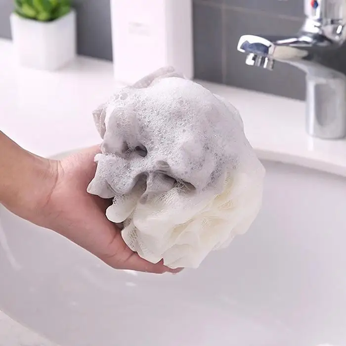Модная Ванна мяч Ванна полотенце скруббер ванная комната тело Чистящая сетка душ моющаяся губка