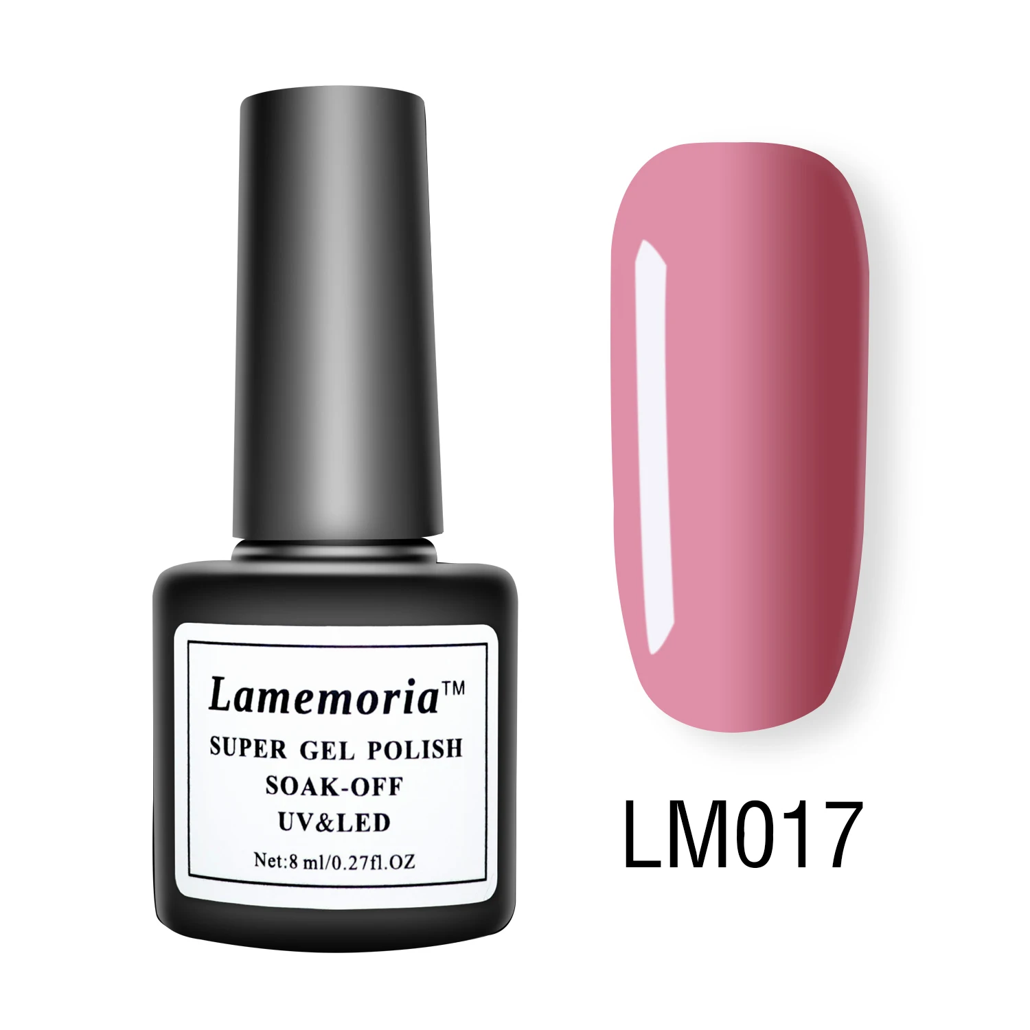 LM017 Lamemoria 8 мл УФ-гель для ногтей чистый цвет красный синий гель лак профессиональный цветной лак замачиваемый лак для ногтей Матовый жидкий - Цвет: LM017
