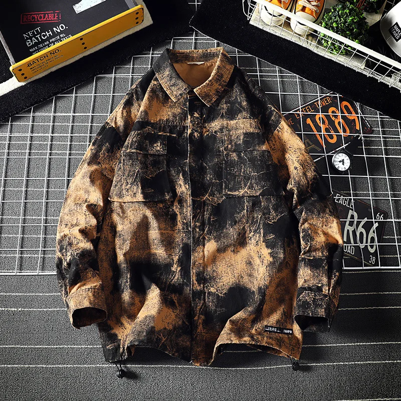 

2020 Spring Main Push Japanese-style Semi-Grid Large Size Camouflage Labeling Jacket M-5x Hj1944-