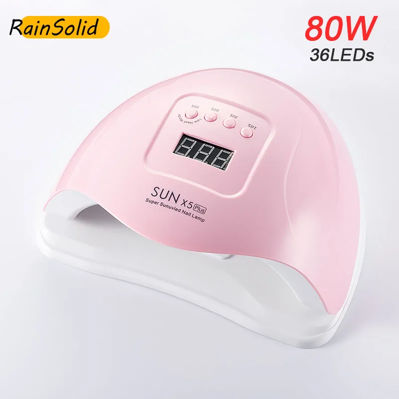 Сушилка для ногтей SUNX5 Plus 80 Вт/45 Вт ЖК-дисплей 36 светодиодный светильник