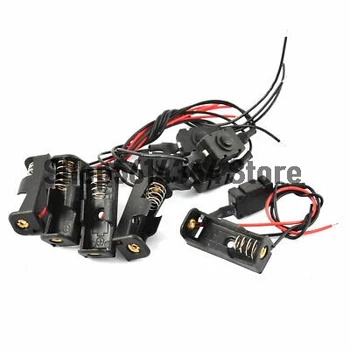 

5pcs Wired 1 x 23A Battery Case Holder Storage Box w Switch 12V