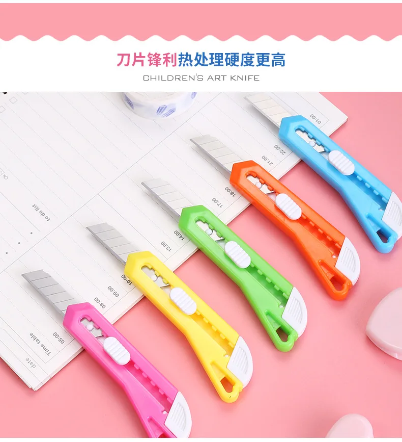 Bo fu Mini Knife for Student Small Cute Portable Knife Paper Cutter Children Safe Small Box Opener