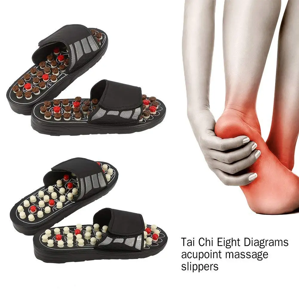 Foot Point Massage Therapy Shoes Acupuncture Relax Slipper Acupressure Pain Release Body Reflexology Acupoint Massager | Красота и