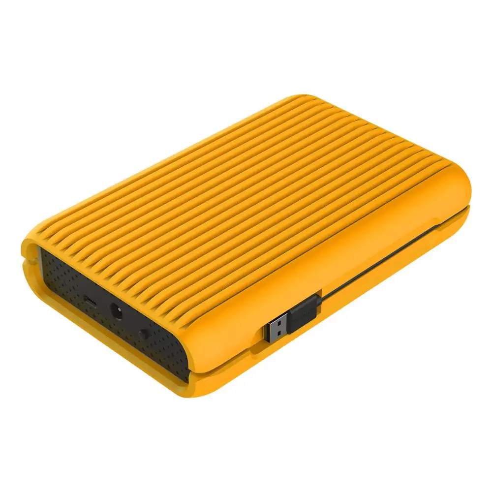 EU Plug Orange ORICO 3,5 дюймов USB C внешний жесткий диск HDD 1 ТБ 2 ТБ 3 ТБ жесткий диск HD USB3.1 Gen2 10 Гбит/с Тип-C кабель с ЕС Мощность адаптер - Цвет: EU Plug Orange