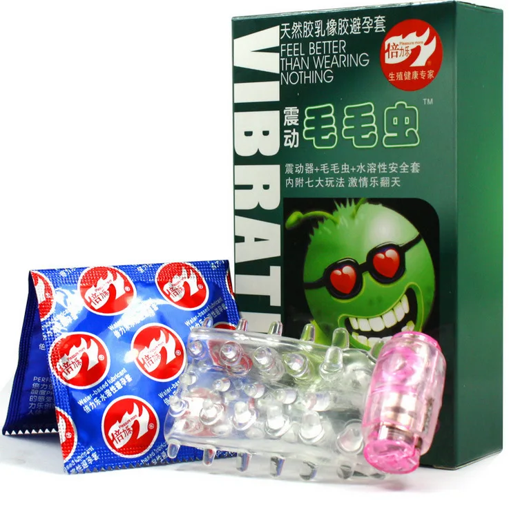 

Times Music Caterpillar Vibration Condom Adult Sexy Health Products a Generation of Fat Wholesale