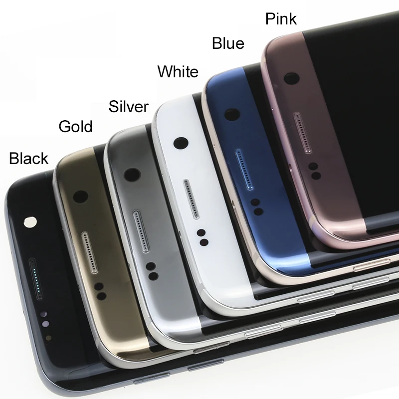 Новинка S7 Edge AMOLED ЖК дисплей для Samsung Galaxy с рамкой G935F сенсорный экран в