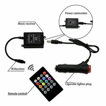 

RGB Atmosphere Lights Strips Remote Control Replacement Accessories Auto
